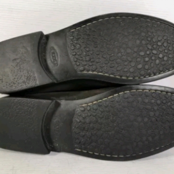 Tod's Italy Dark Brown Suede Slip On Round Toe Penny Dress Loafers 9.5 - Picture 4 of 6